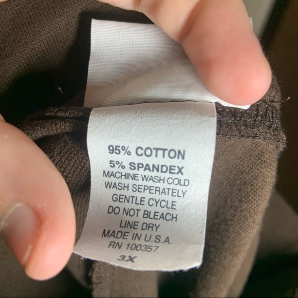 G.W. Sport Brown Pull On Stretch Pants size 3X - Picture 3 of 9